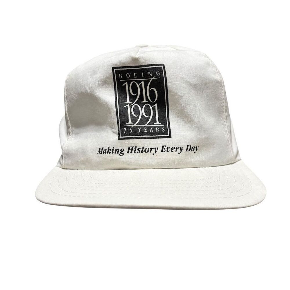 Vintage Boeing 75th Anniversary Snapback‎ Hat 1916-1991